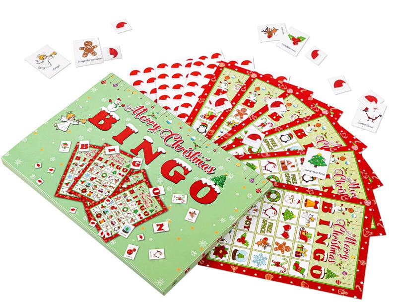 Moon Boat 40 Players Christmas Bingo Games Xmas Holiday Winter Party Supplies Favors - Image 3
